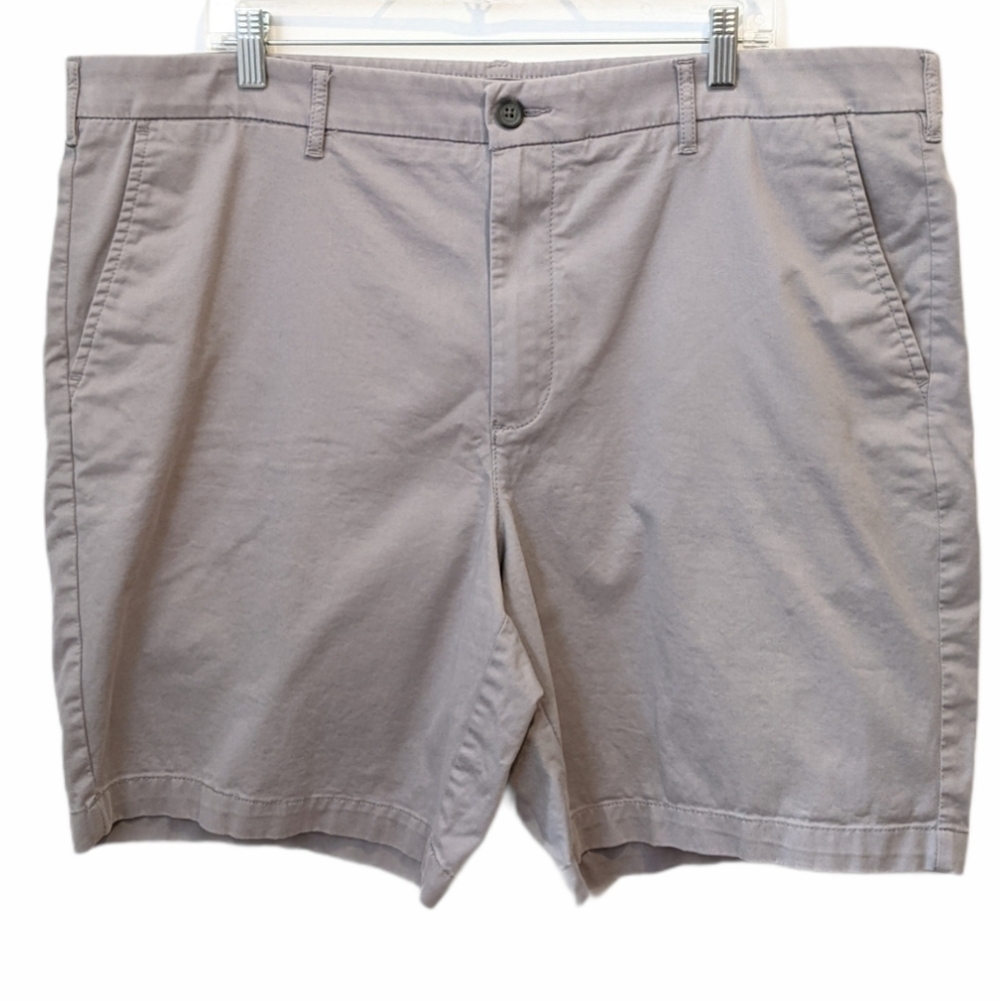 Marc Anthony Grey Stretch Waist Shorts sz 42 FLAW